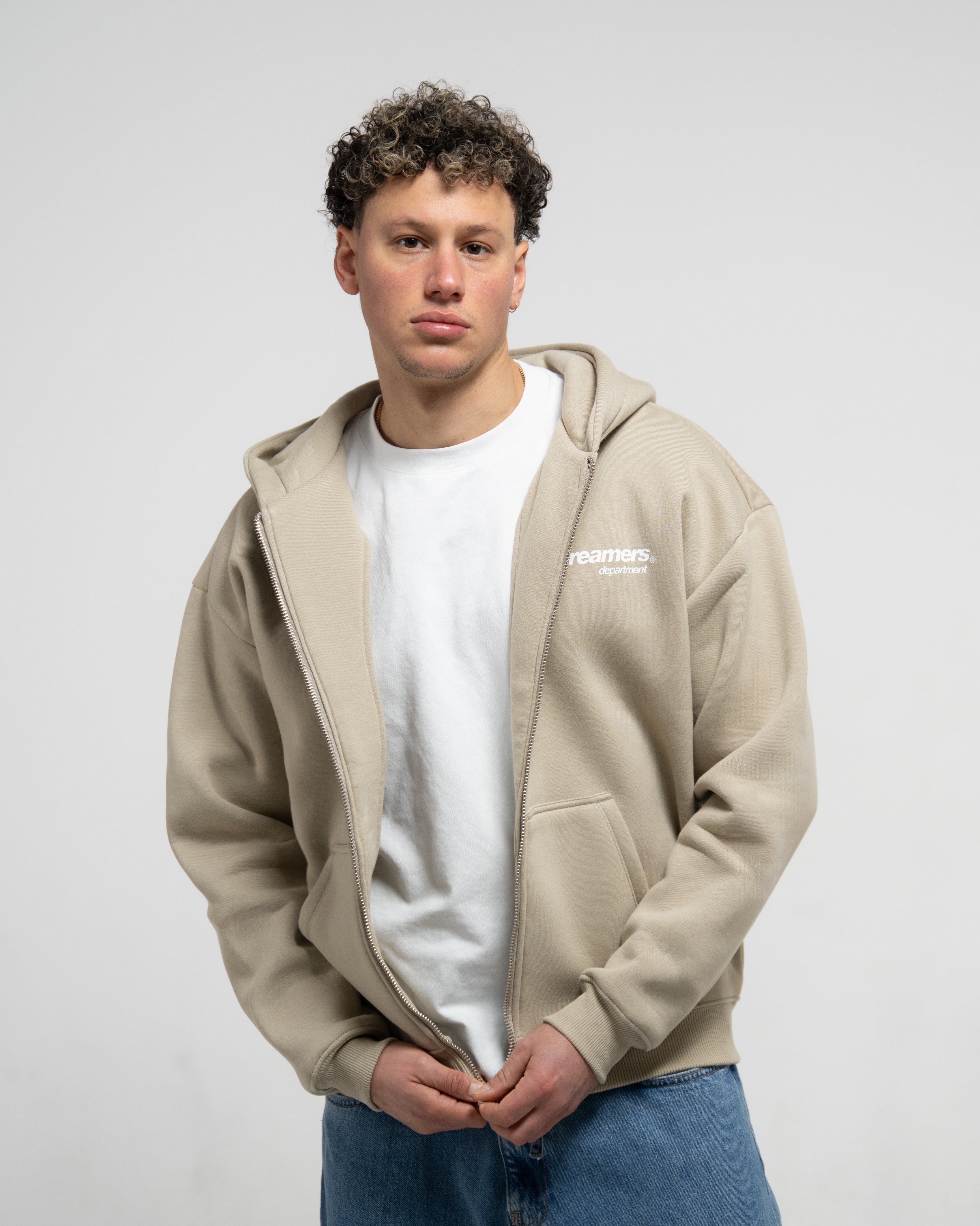 Believe Zipper (Taupe)