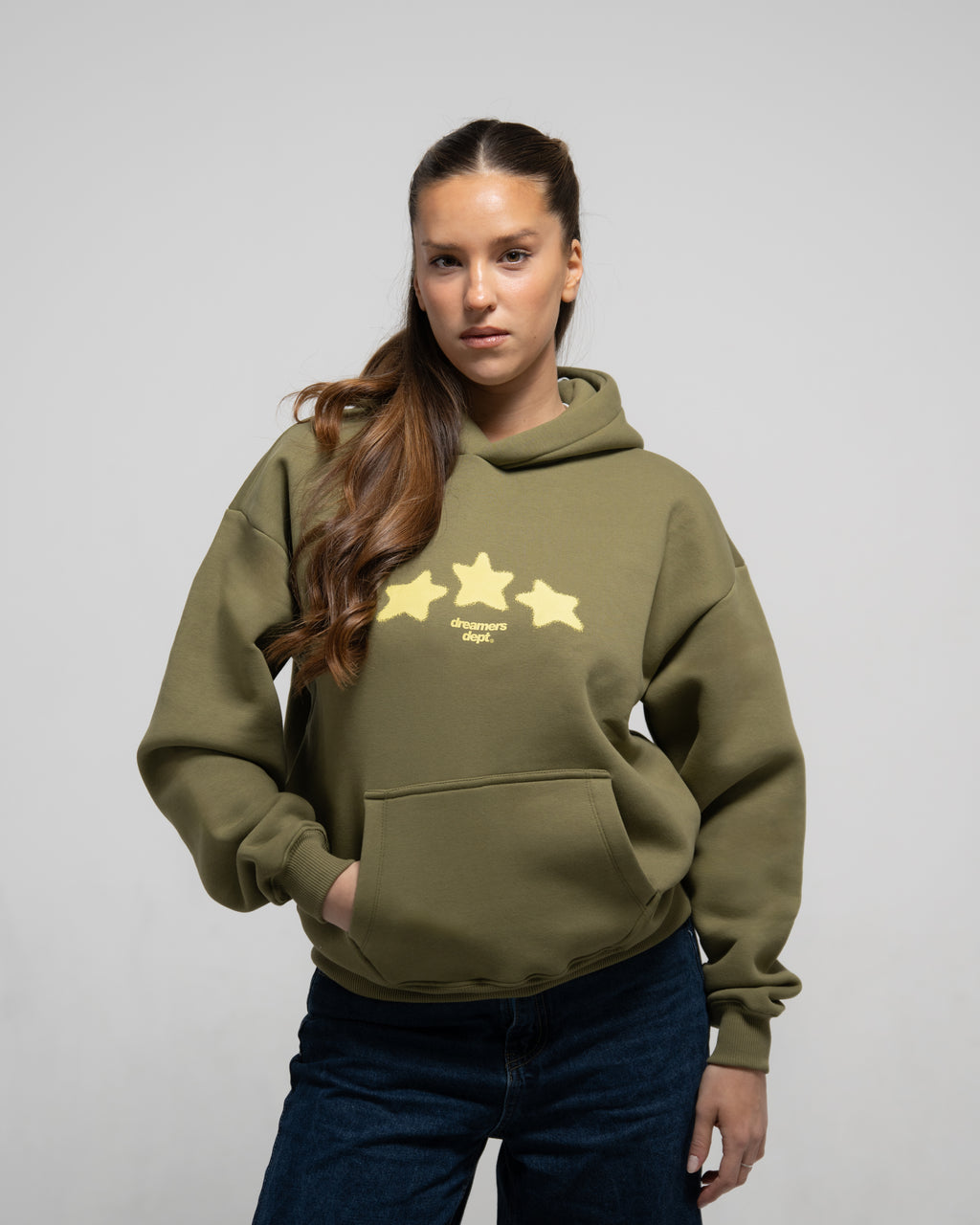 Stars Hoodie (Olive)