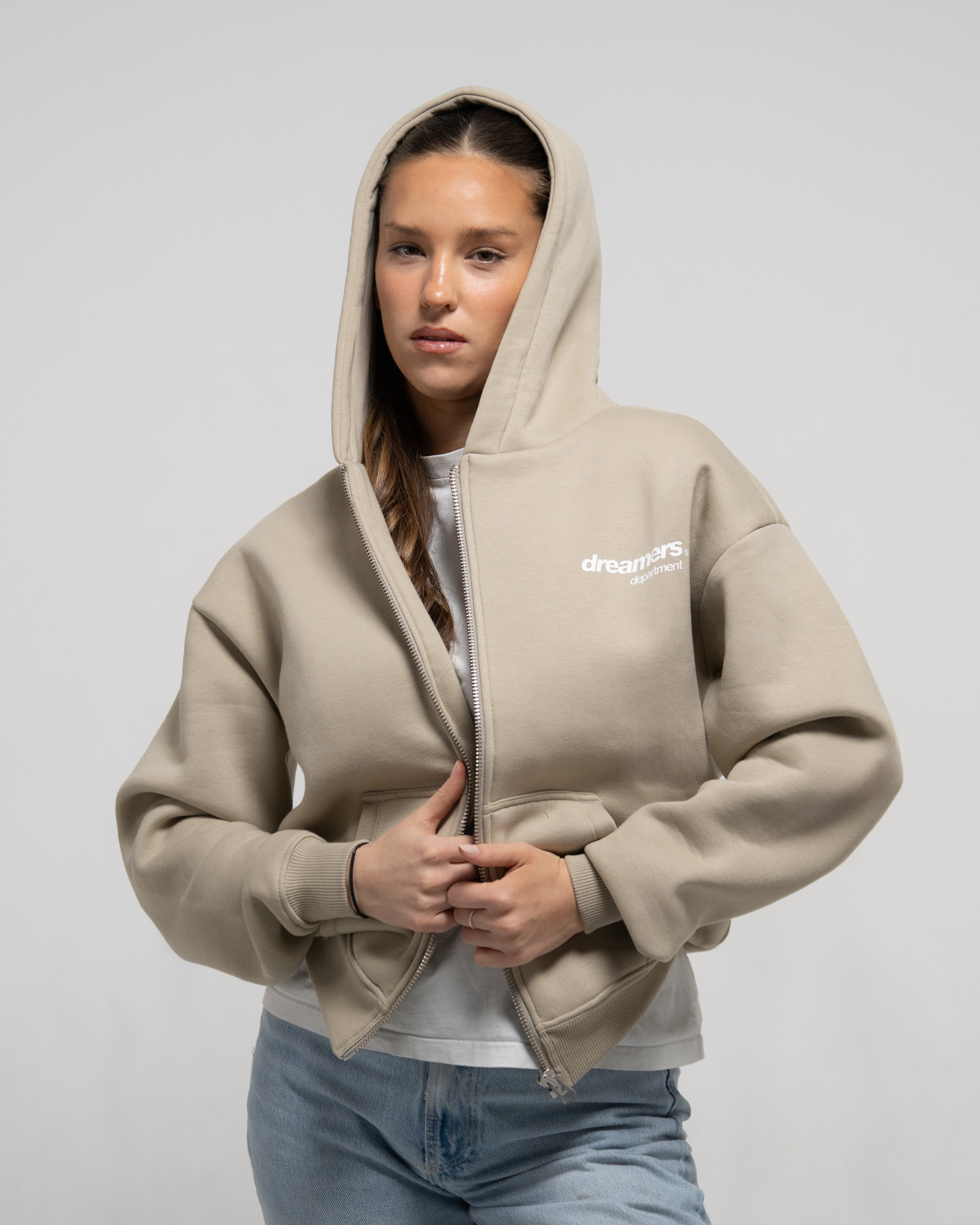 Believe Zipper (Taupe)