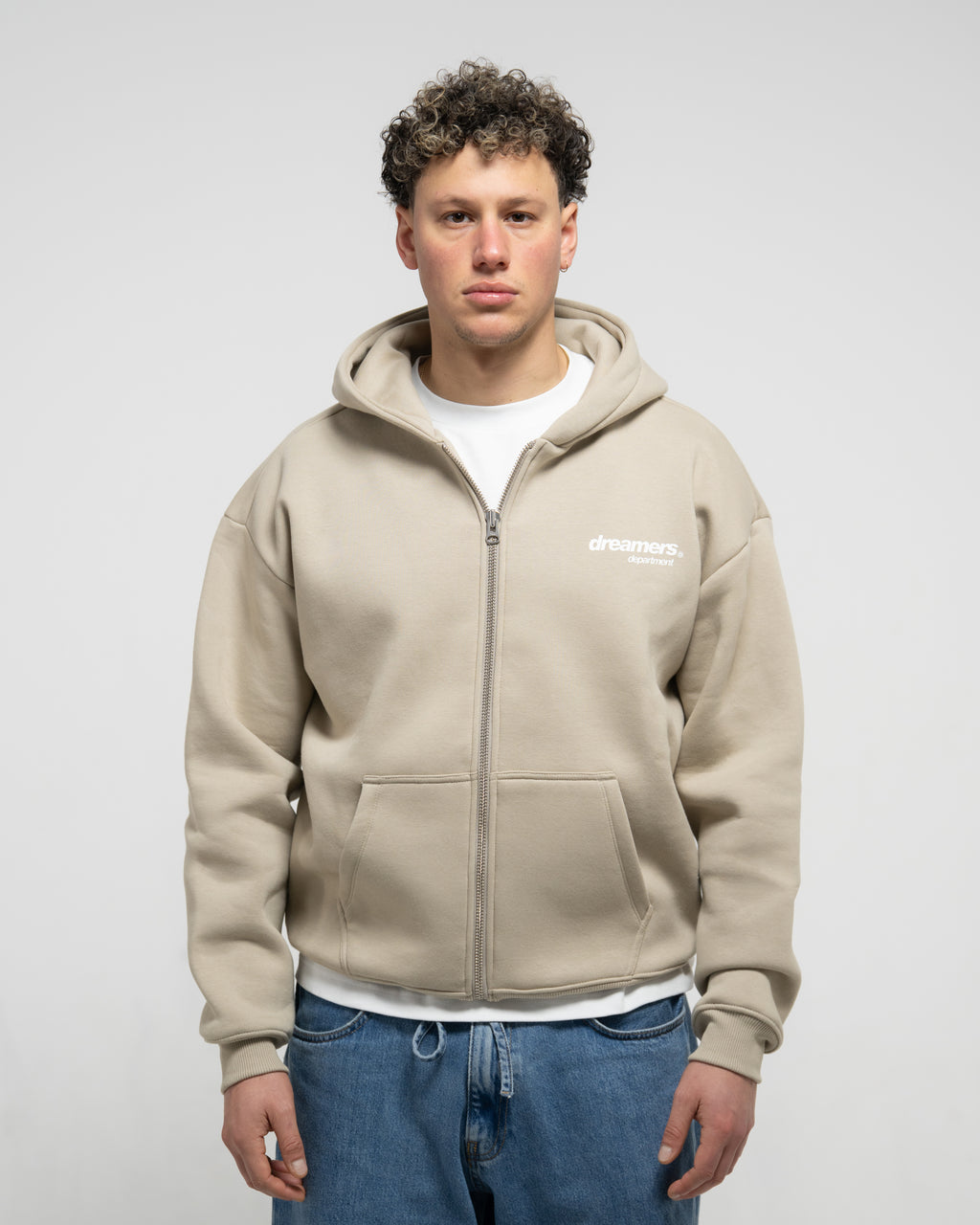 Believe Zipper (Taupe)