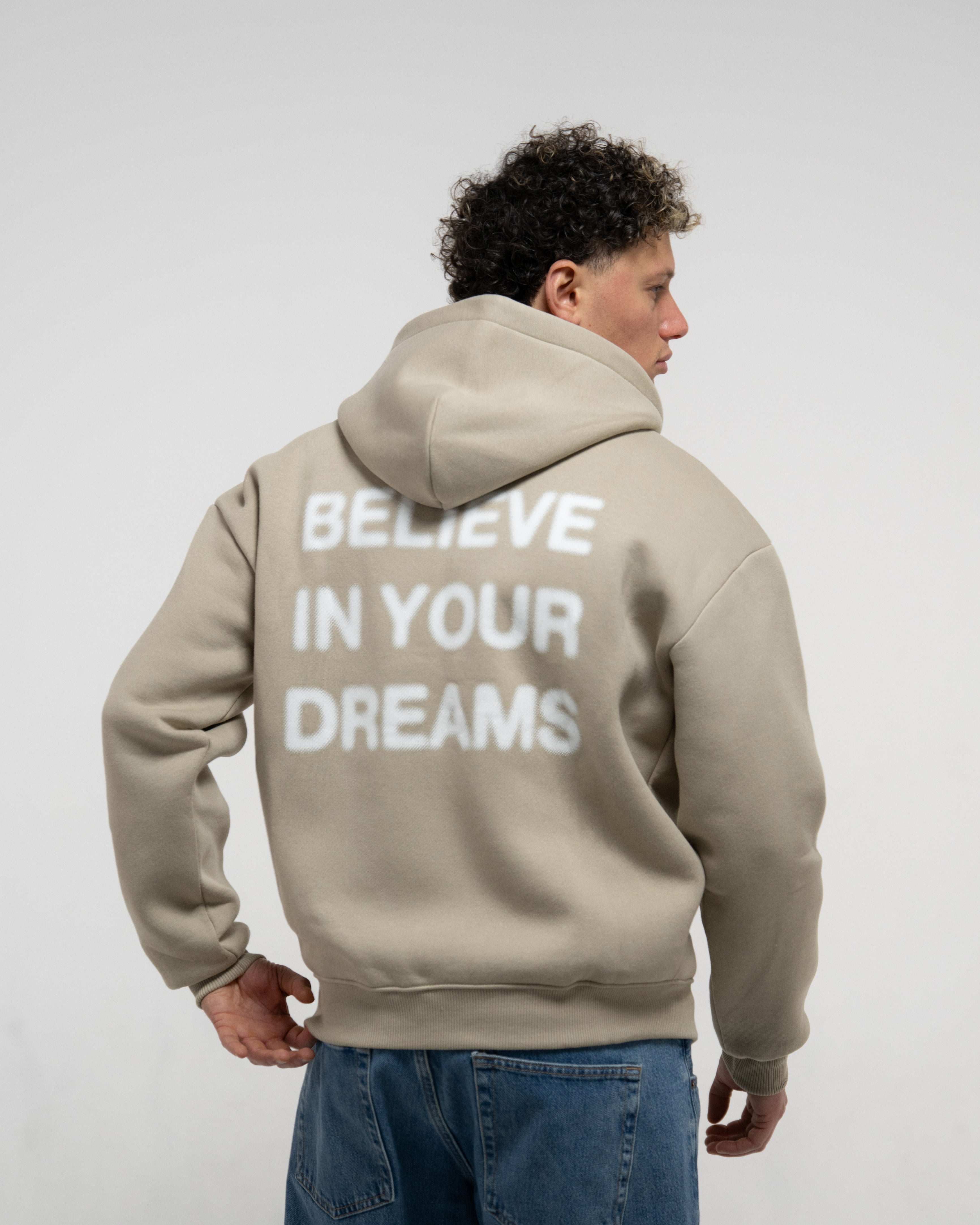 Believe Zipper (Taupe)