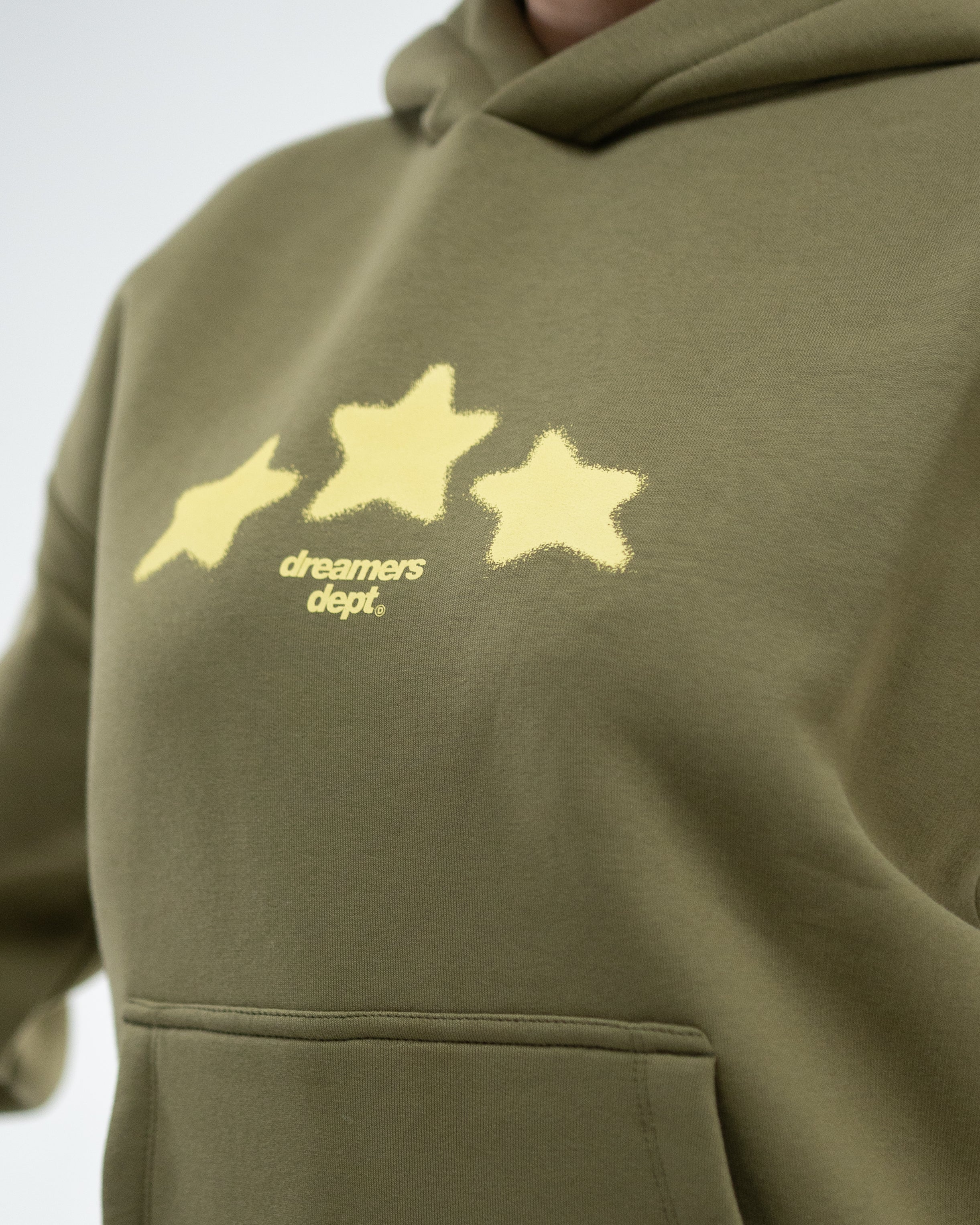 Stars Hoodie (Olive)